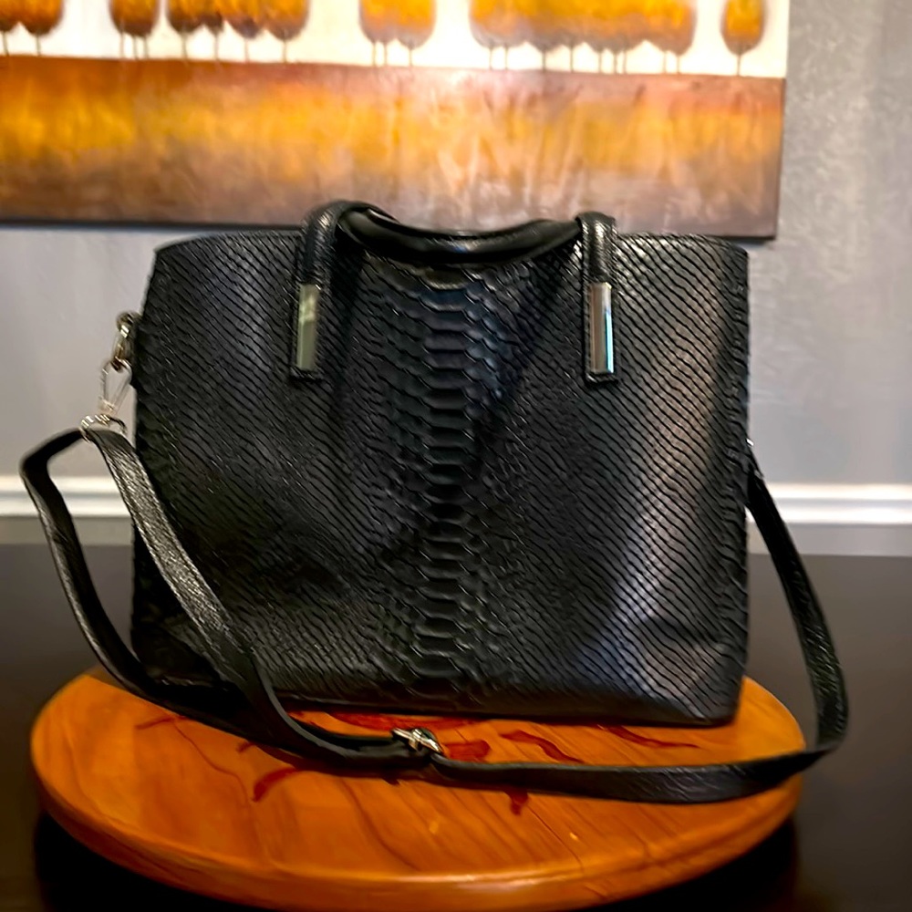 Black leather Purse